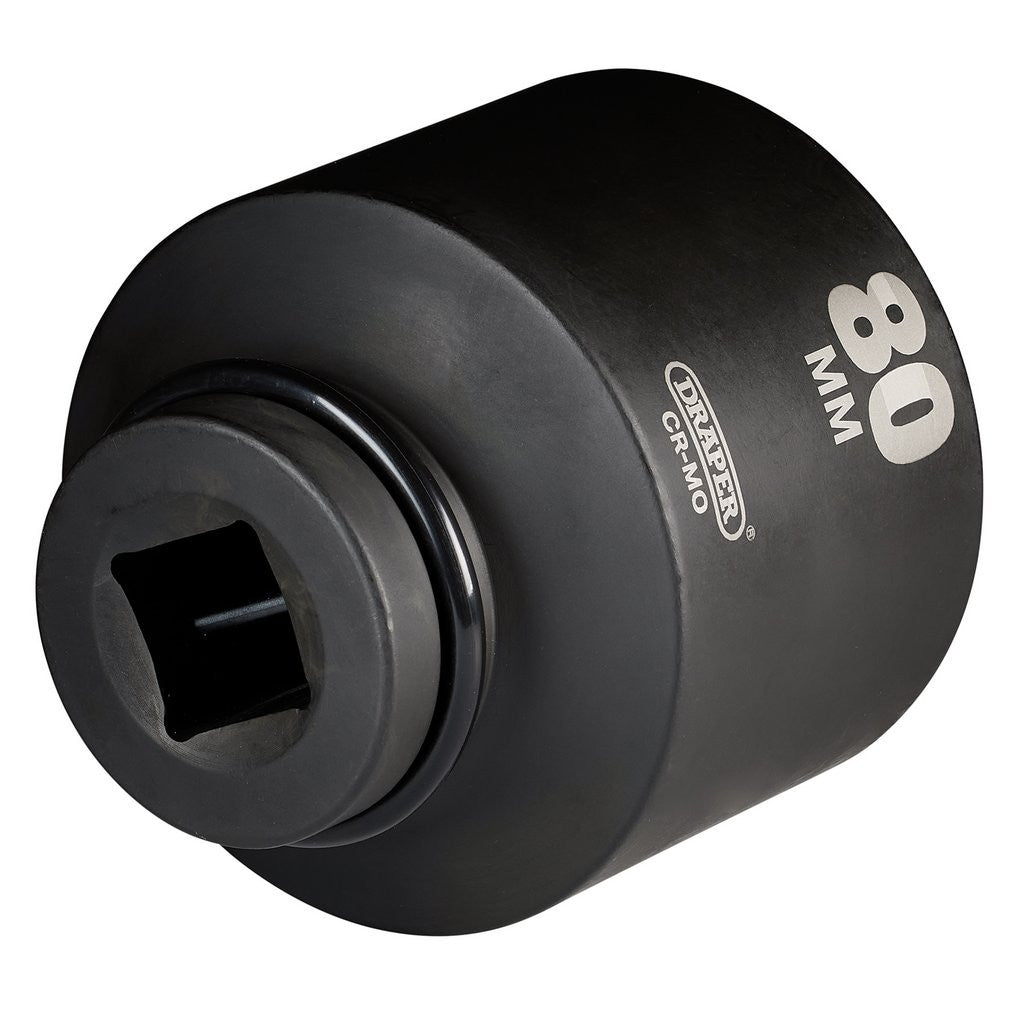 Draper HI-TORQ® Deep Impact Socket, 1" Sq. Dr., 80mm  08525