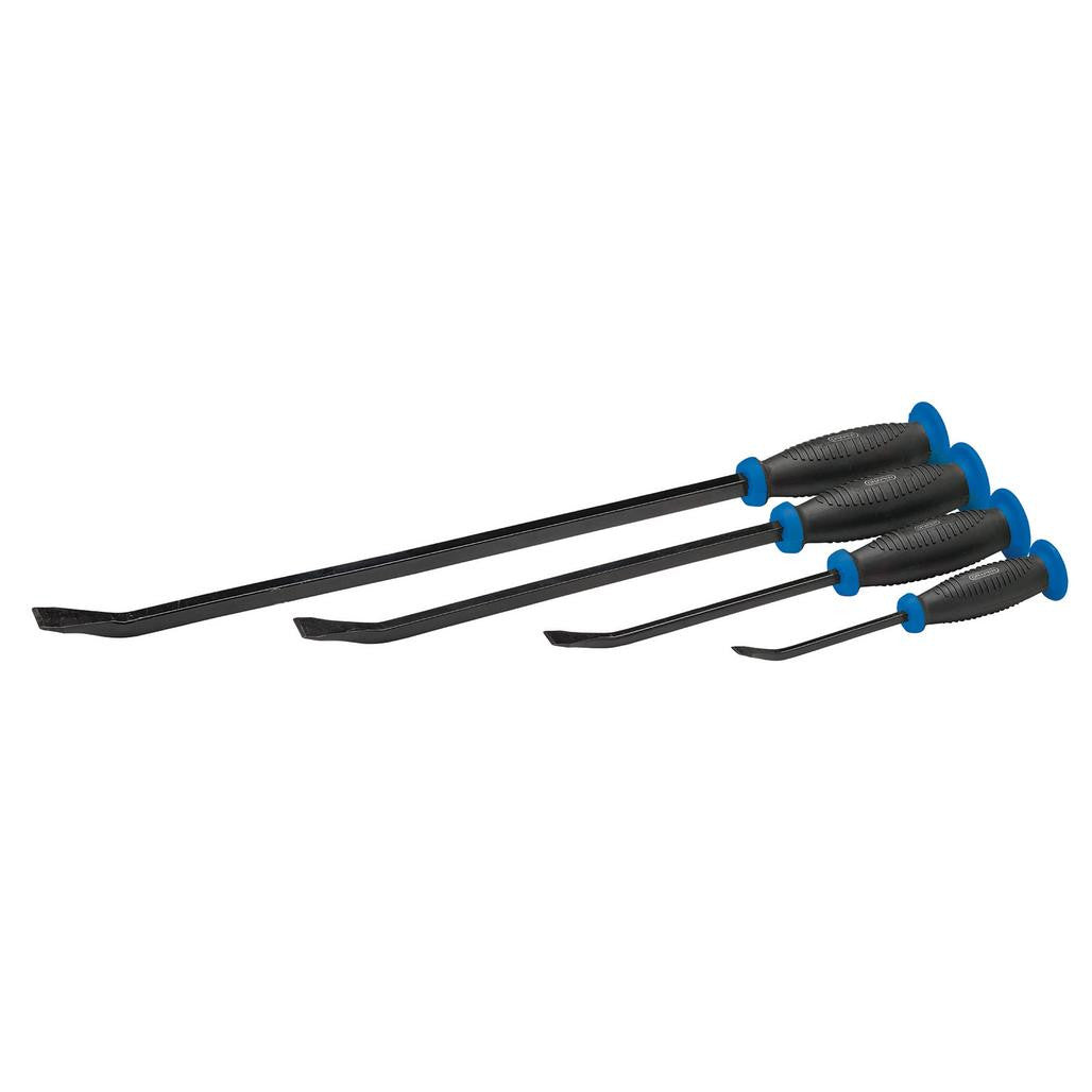 Draper 'Pound Thru' Soft Grip Pry Bar Set with Hand Guard (4 Piece)  08559