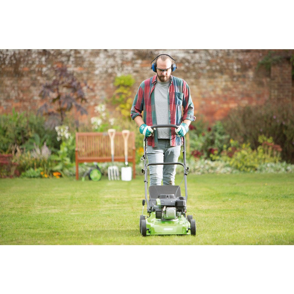 Draper Steel Deck Petrol Lawn Mower, 410mm, 132cc/3.3HP  08671