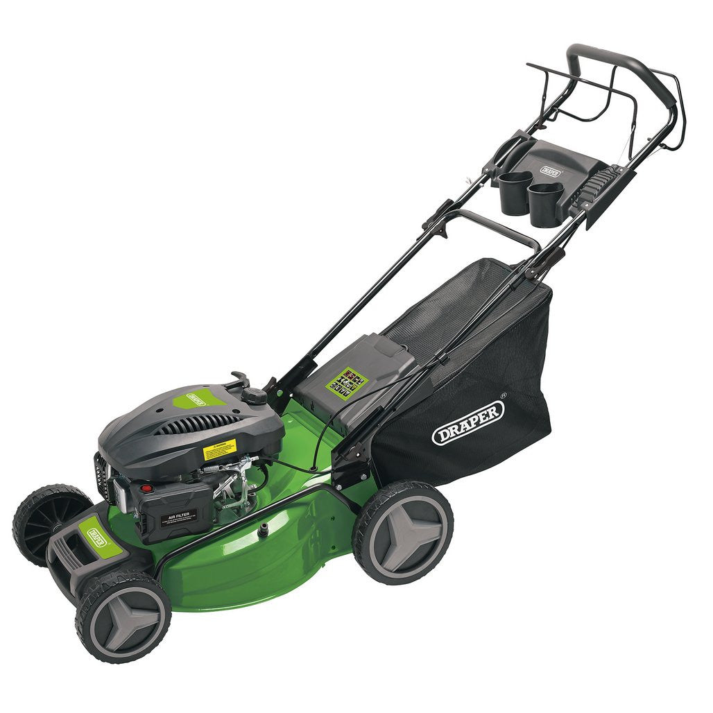 Draper Self-Propelled Petrol Lawn Mower with Mulching, 510mm, 173cc/4.4HP  08673
