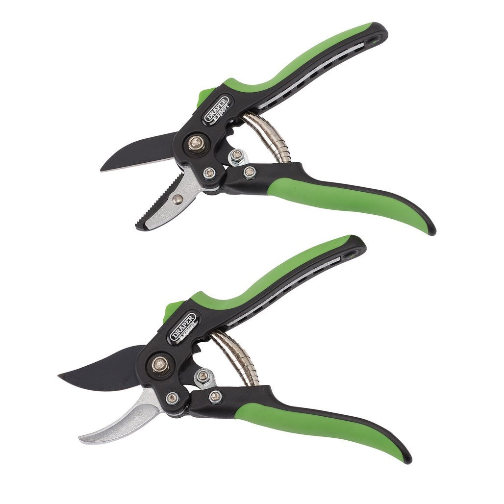 Draper Expert Anvil and Bypass Secateurs Set, 200mm (2 Piece)  08986