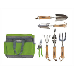 Draper Stainless Steel Garden Tool Set with Storage Bag (8 Piece)  08997