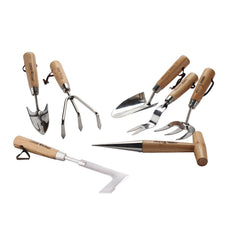 Draper Heritage Stainless Steel Garden Tool Set with Ash Handles (7 Piece)  09000