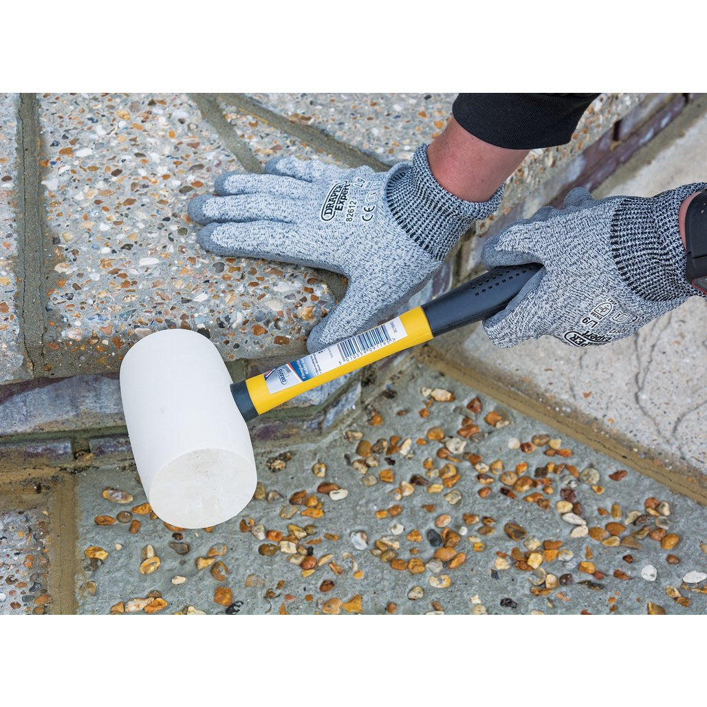 Draper Expert Non-Marking Rubber Head Mallet with Fibreglass Shaft, 680g/24oz  09119