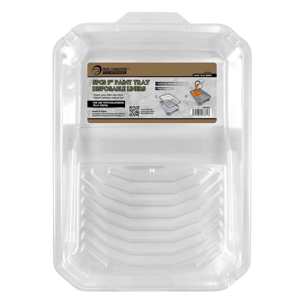 Draper ROLLINGDOG Paint Tray Liners, 9"/230mm (Pack of 5)  09530
