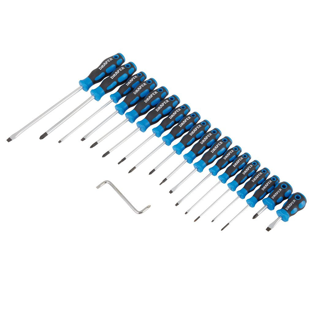 Draper Soft Grip Screwdriver Set (19 Piece)  09548