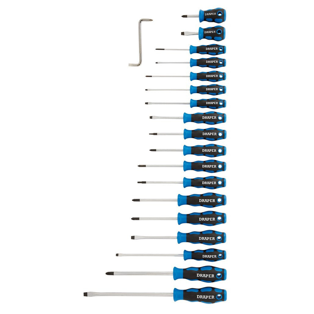 Draper Soft Grip Screwdriver Set (19 Piece)  09548