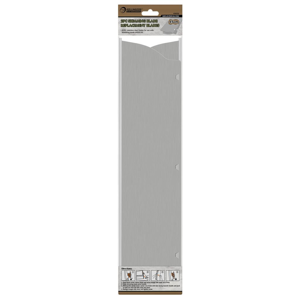 Draper ROLLINGDOG Replacement Skimming Blades, 450mm (Pack of 2)  09640