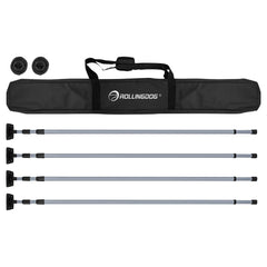 Draper ROLLINGDOG Dust Barrier Poles, 1.4-3.3m (7 Piece)  09666