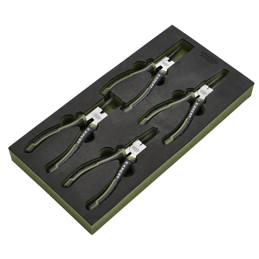 Draper Draper Expert Circlip Pliers Set in EVA Foam Tray, 180mm (4 Piece)
