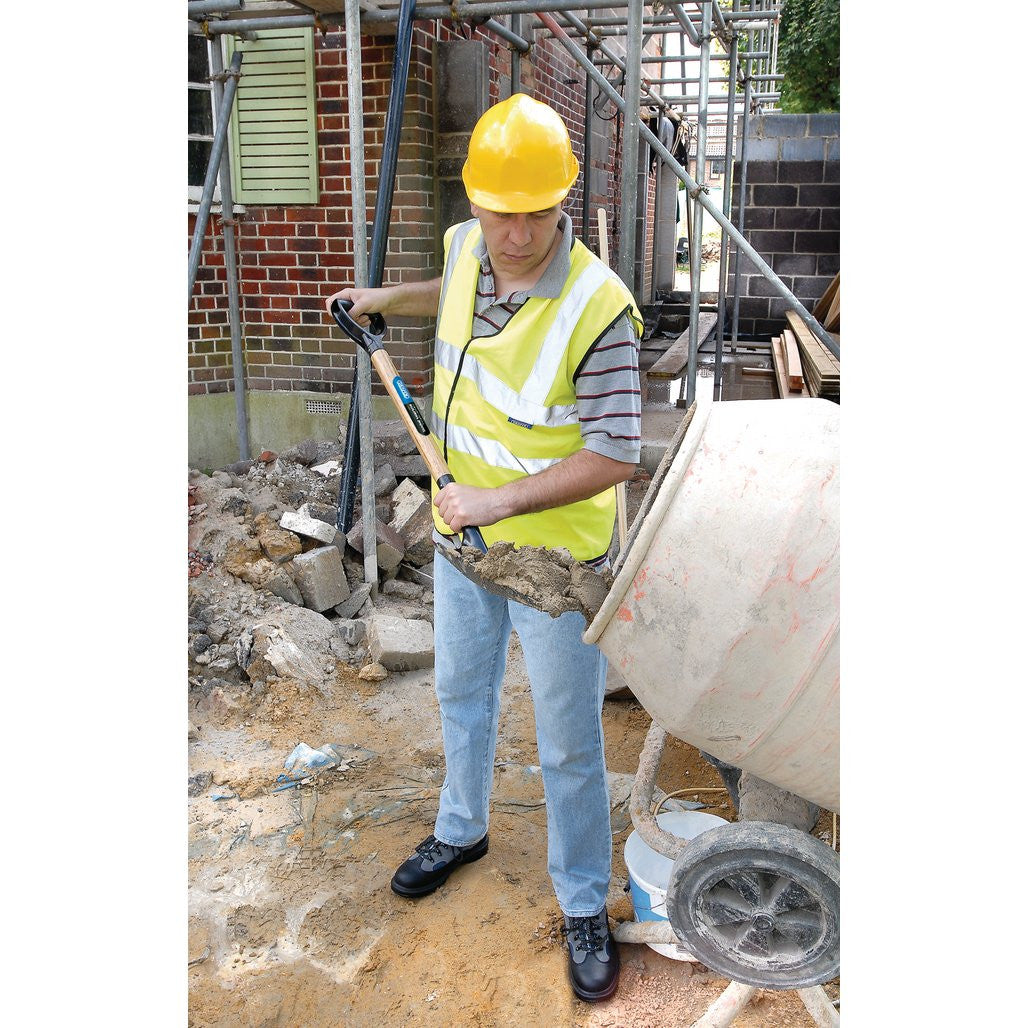 Draper Carbon Steel Square Mouth Builders Shovel with Hardwood Shaft  10904