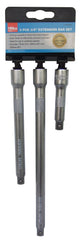 Hilka 3 pce 3/8" Extension Bar Set 11090003