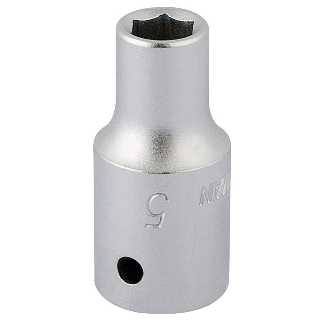 Draper Elora Hexagon Socket, 1/4" Sq. Dr., 5mm  11093