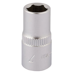 Draper Elora Hexagon Socket, 1/4" Sq. Dr., 7mm  11096