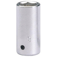 Draper Elora Hexagon Socket, 1/4" Sq. Dr., 8mm  11097