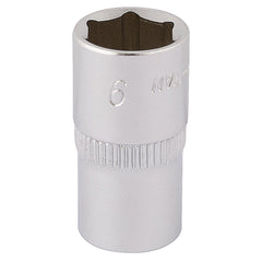 Draper Elora Hexagon Socket, 1/4" Sq. Dr., 9mm  11098