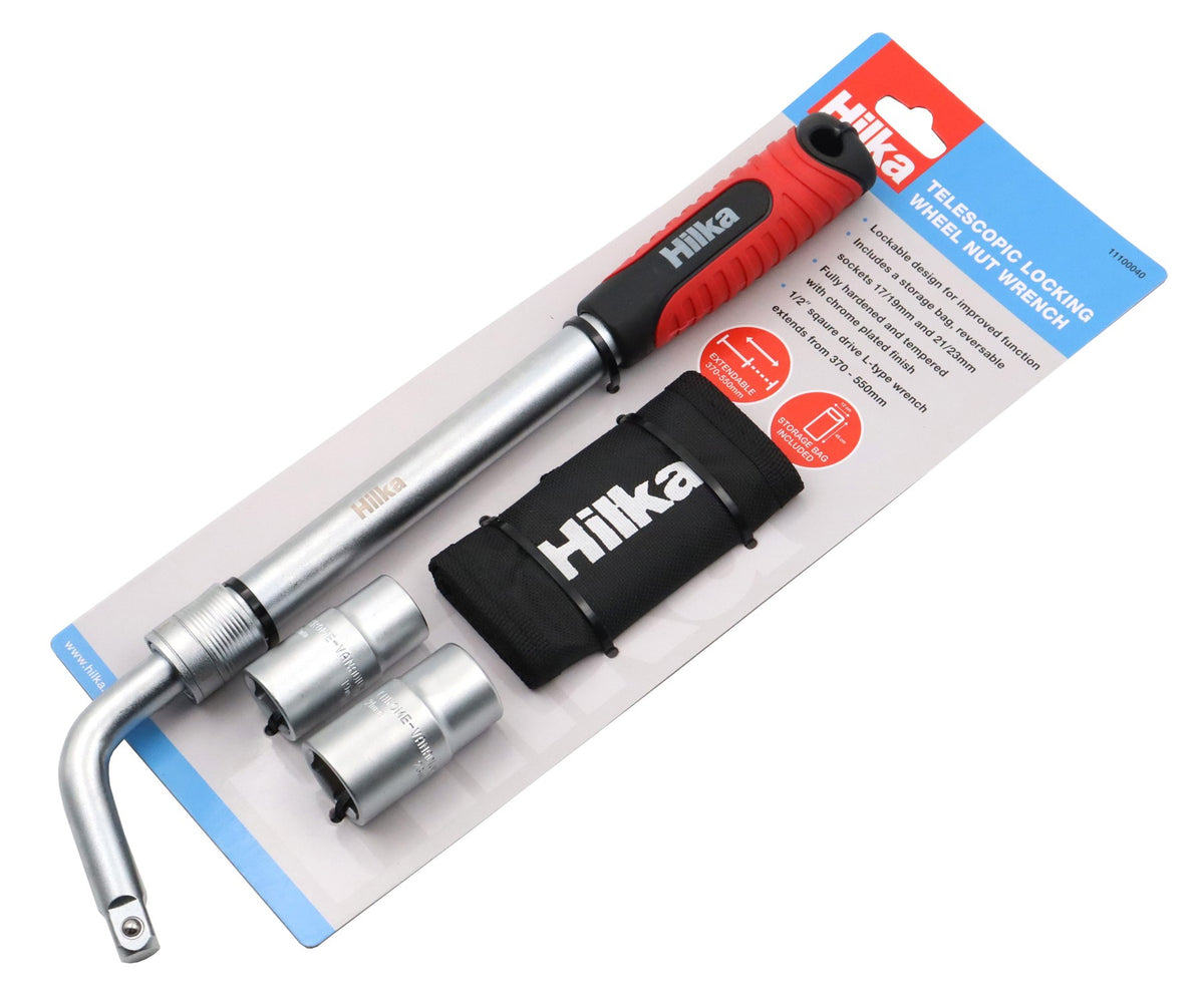 Hilka Telescopic Locking Wheel Nut Wrench 11100040