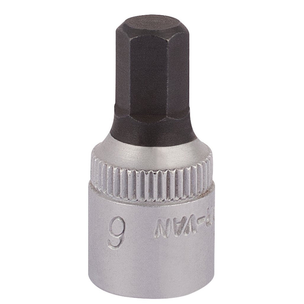 Draper Elora Hexagon Screwdriver Socket, 1/4" Sq. Dr., 6mm  11127