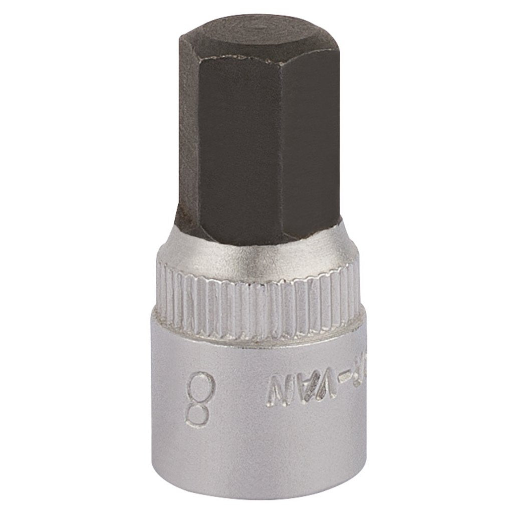 Draper Elora Hexagon Screwdriver Socket, 1/4" Sq. Dr., 8mm  11128