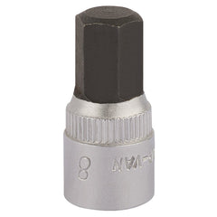 Draper Elora Hexagon Screwdriver Socket, 1/4" Sq. Dr., 8mm  11128