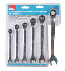 Hilka 6 pce Ratchet Spanner Set Metric 11404006