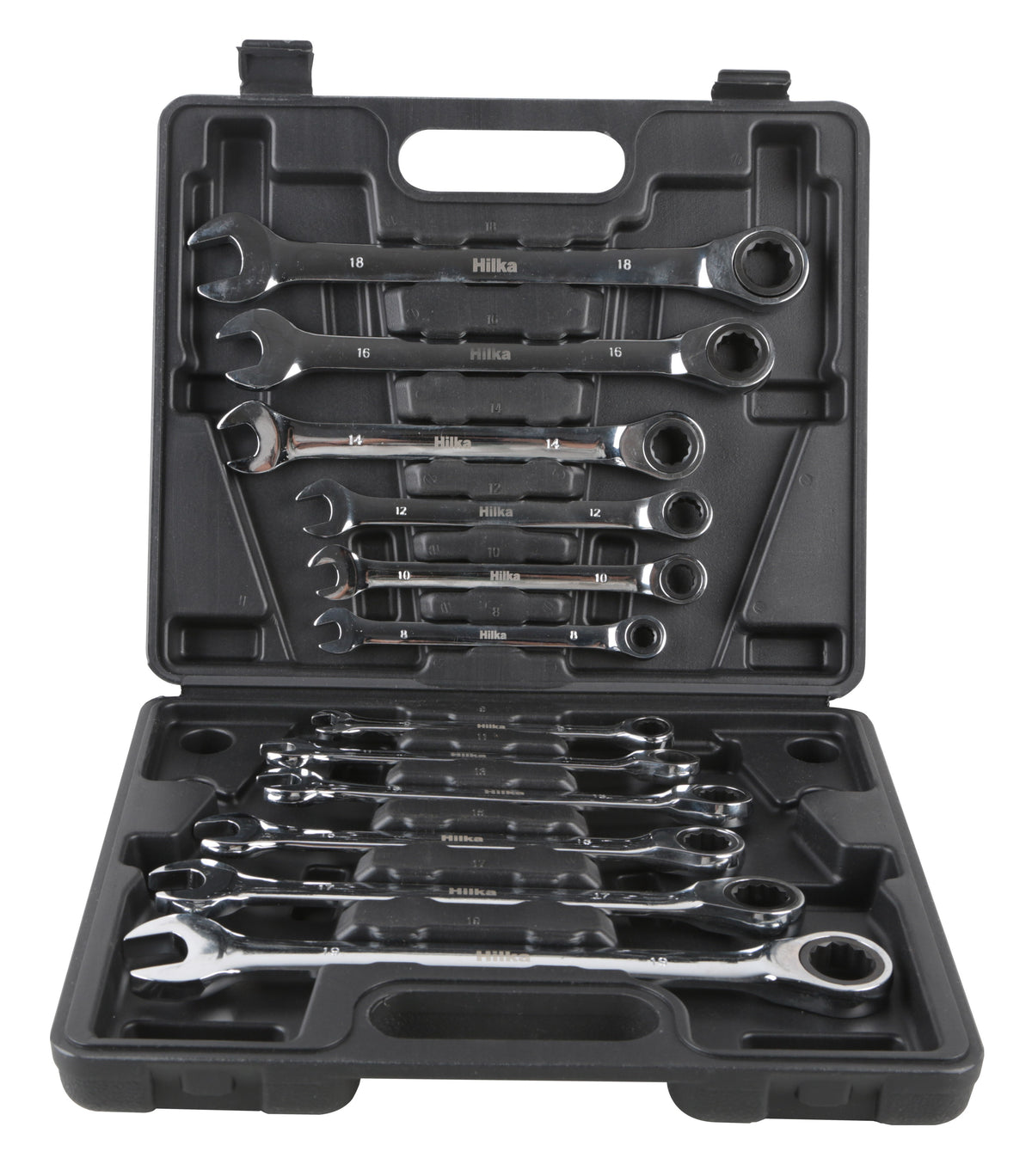 Hilka 12 pce Ratchet Spanner Set Metric 11404012