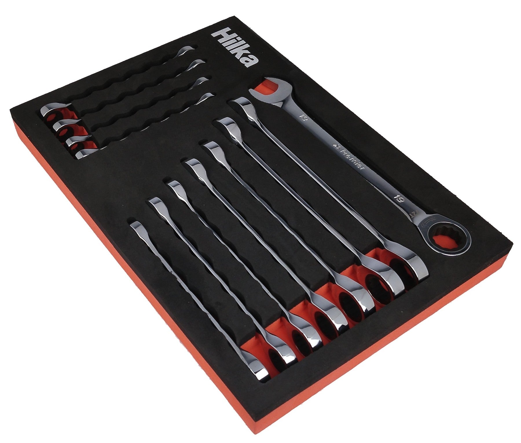 Hilka 12 pce EVA Ratchet Spanner Set Metric 11405512