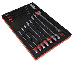 Hilka 12 pce EVA Ratchet Spanner Set Metric 11405512