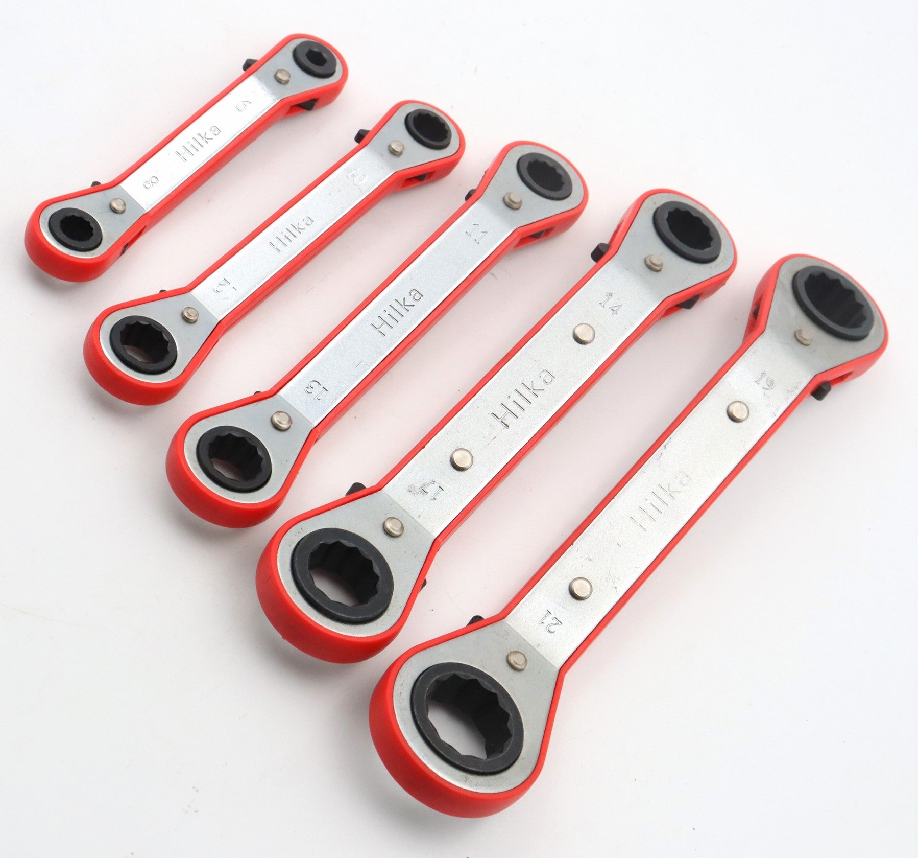 Hilka 5 pce Ratchet Ring Spanner Set Metric 11505002