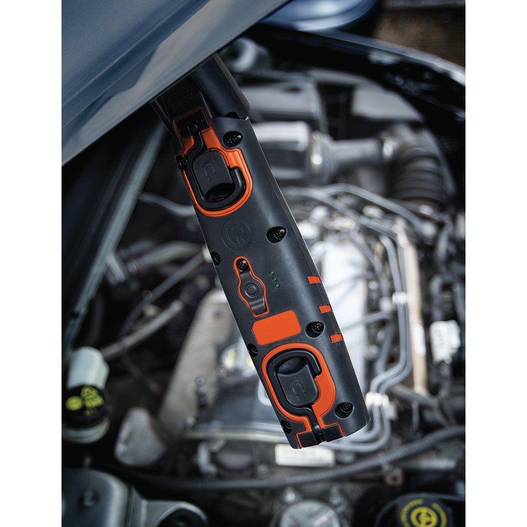 Draper COB/SMD LED Rechargeable Inspection Lamp, 10W, 1,000 Lumens, Orange,  1 x USB Charging Socket Supplied  11766