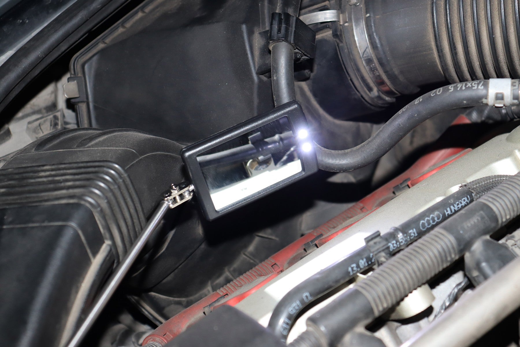 Hilka 34" Telescopic Inspection Mirror with LED Light 11808050