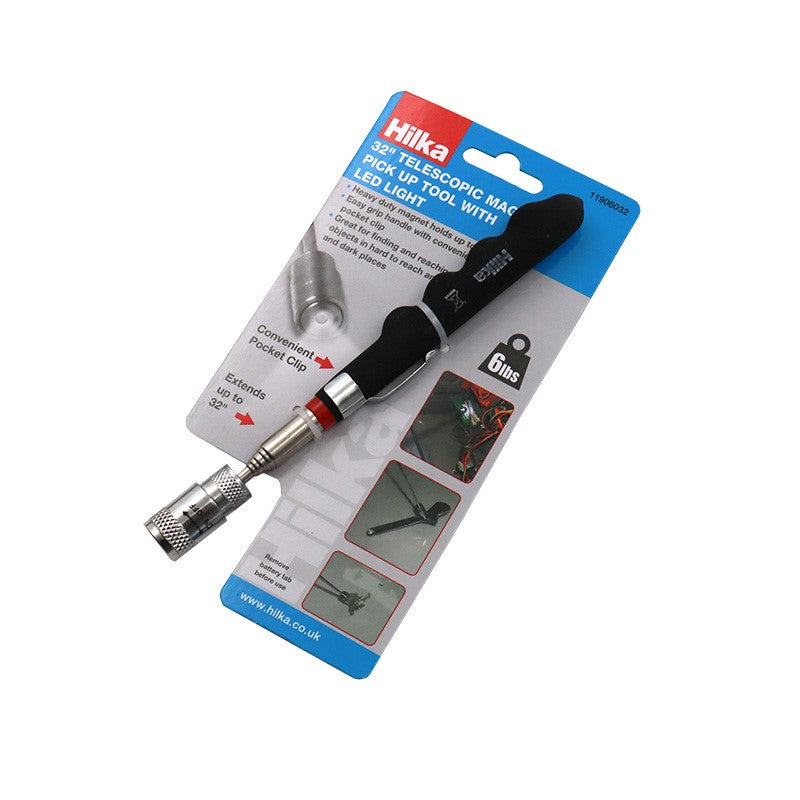 Hilka 32" Telescopic Mag Pick Up Tool & Light 11906032