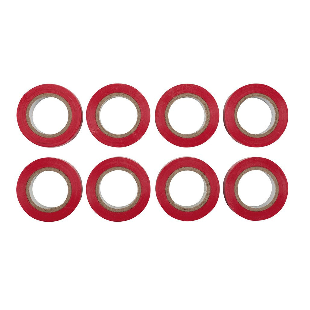 Draper Expert Insulation Tape to BSEN60454/Type2, 10m x 19mm, Red (Pack of 8)  11912