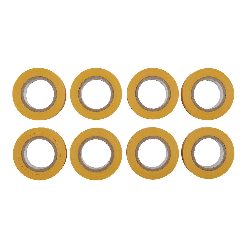 Draper Expert Insulation Tape to BSEN60454/Type2, 10m x 19mm, Yellow (Pack of 8)  11913