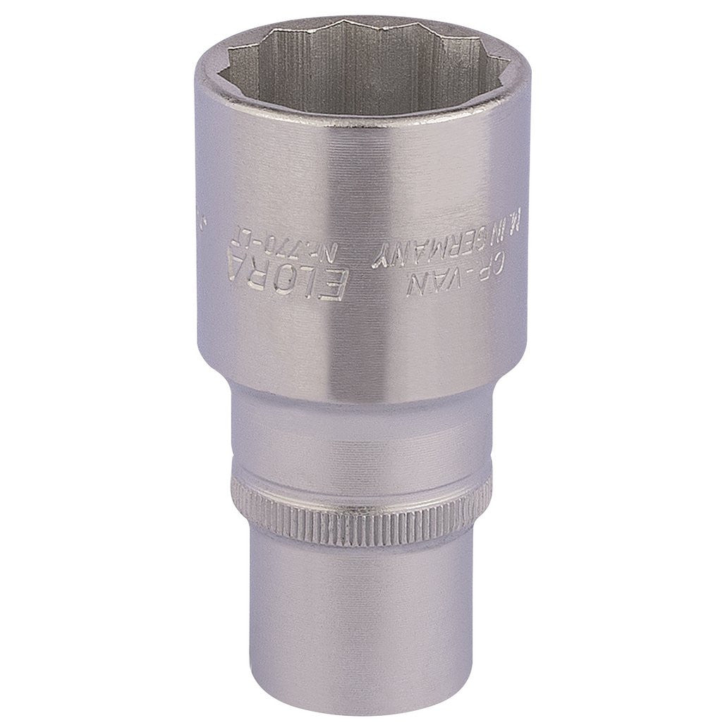 Draper Elora Deep Bi-Hexagon Socket, 1/2" Sq. Dr., 30mm  11939