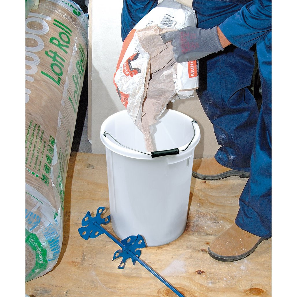 Draper Plasterers Mixing Bucket, 28L, White   12100