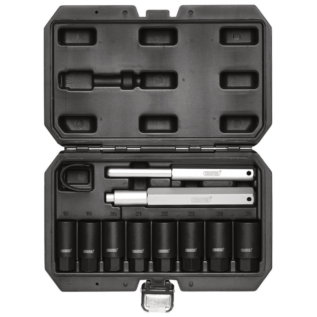 Draper Locking Wheel Nut Removal Set (10 Piece) 12402