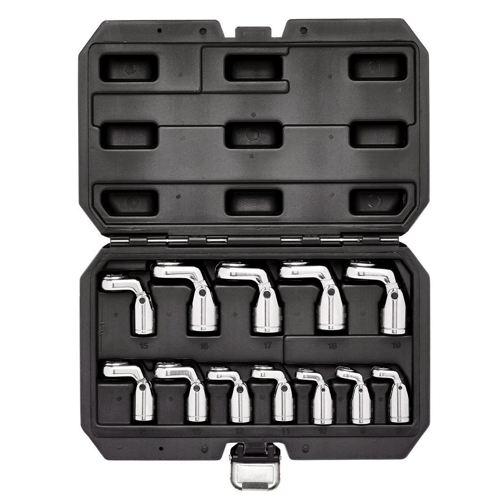 Draper Flexible Crowfoot Socket Wrench Set, 3/8" Sq. Dr. (12 Piece)  12403