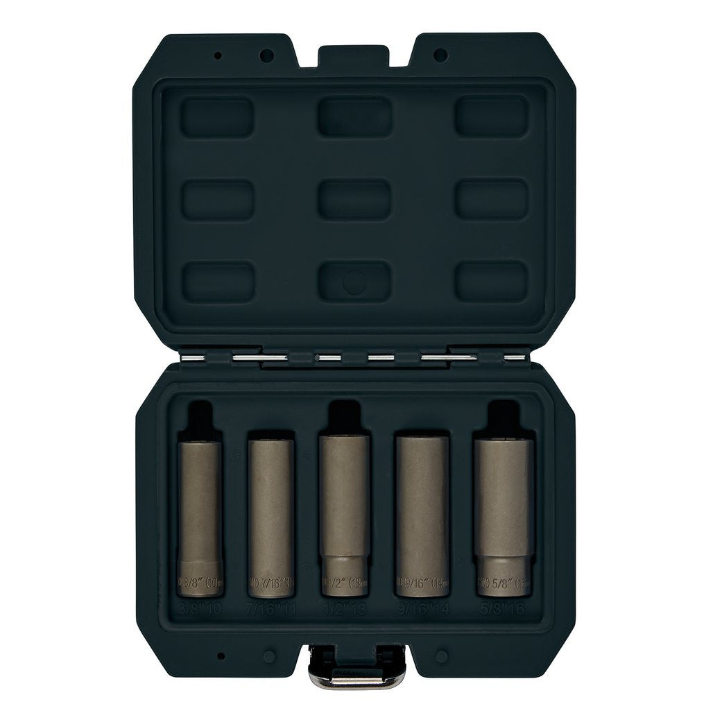 Draper Wheel Nut Double Socket Set, 3/8" Sq. Dr. (5 Piece) 12423