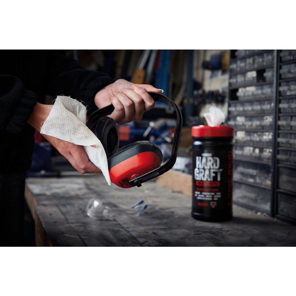Draper Hard Graft Plumbers Wipes (Tub of 80)  12438
