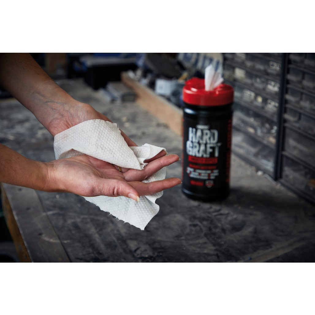 Draper Hard Graft Plumbers Wipes (Tub of 80)  12438