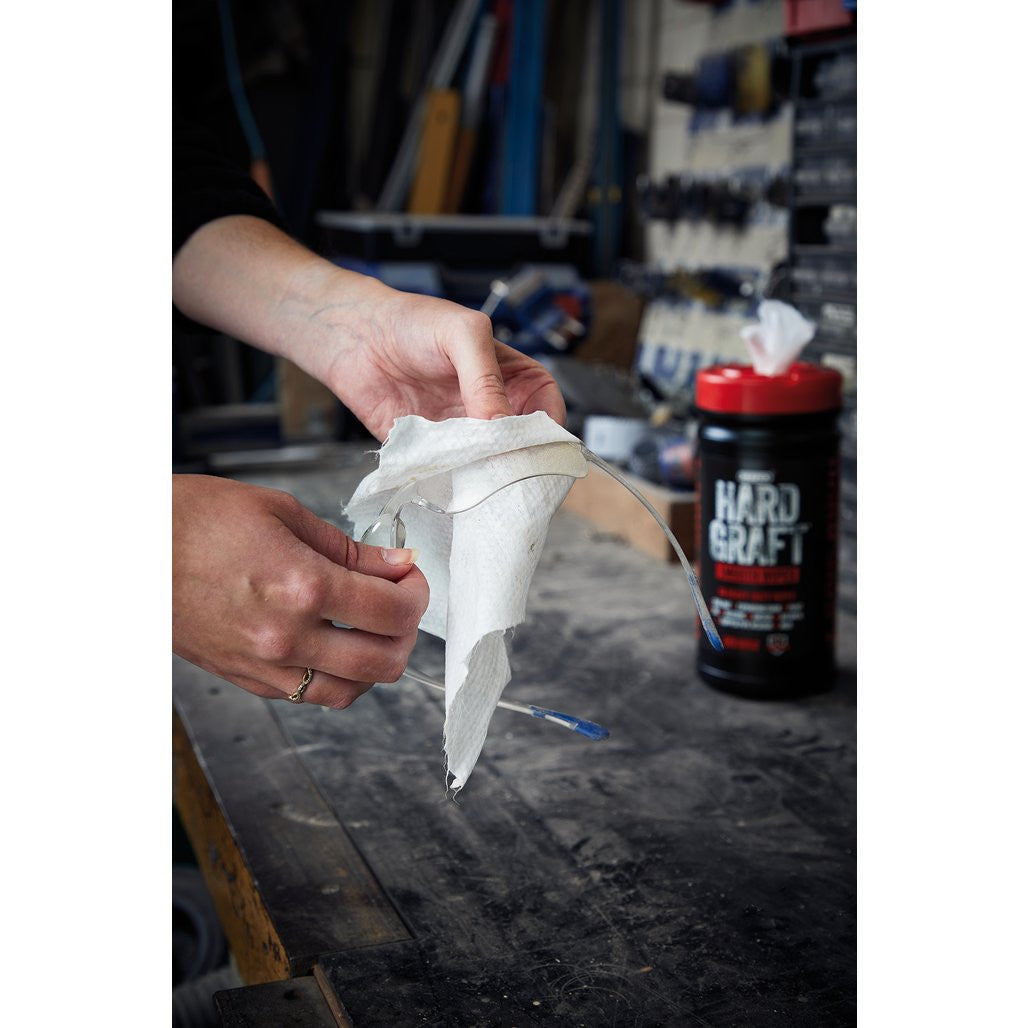 Draper Hard Graft Plumbers Wipes (Tub of 80)  12438