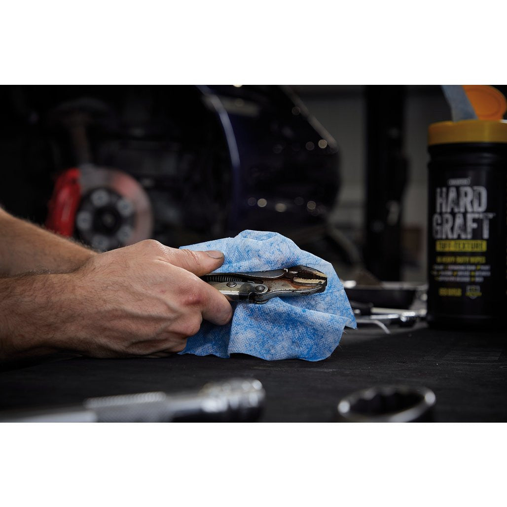 Draper Hard Graft Multipurpose Tuff-Texture Wipes (Tub of 80)  12436