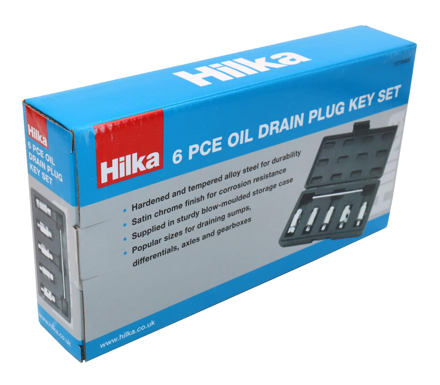 Hilka 6 pce Oil Drain Plug Key Set 12720806