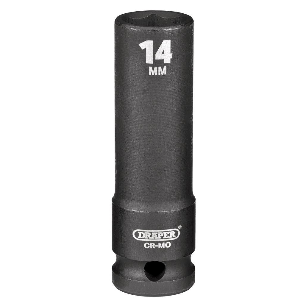 Draper HI-TORQ® Deep Impact Socket, 1/2" Sq. Dr., 14mm  12741