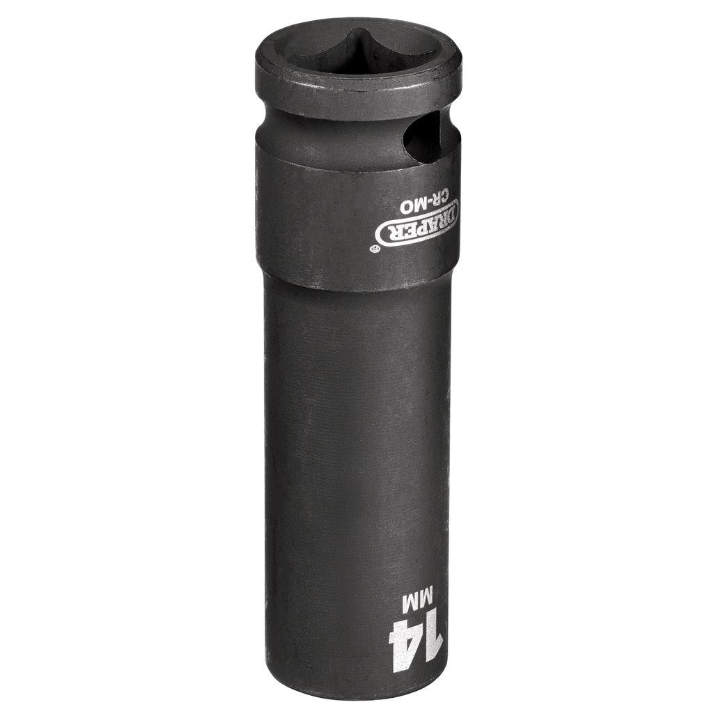 Draper HI-TORQ® Deep Impact Socket, 1/2" Sq. Dr., 14mm  12741