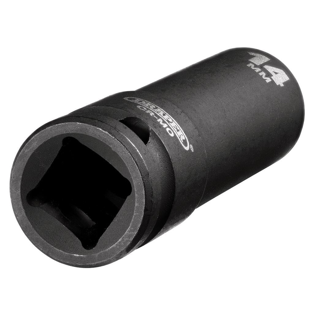 Draper HI-TORQ® Deep Impact Socket, 1/2" Sq. Dr., 14mm  12741