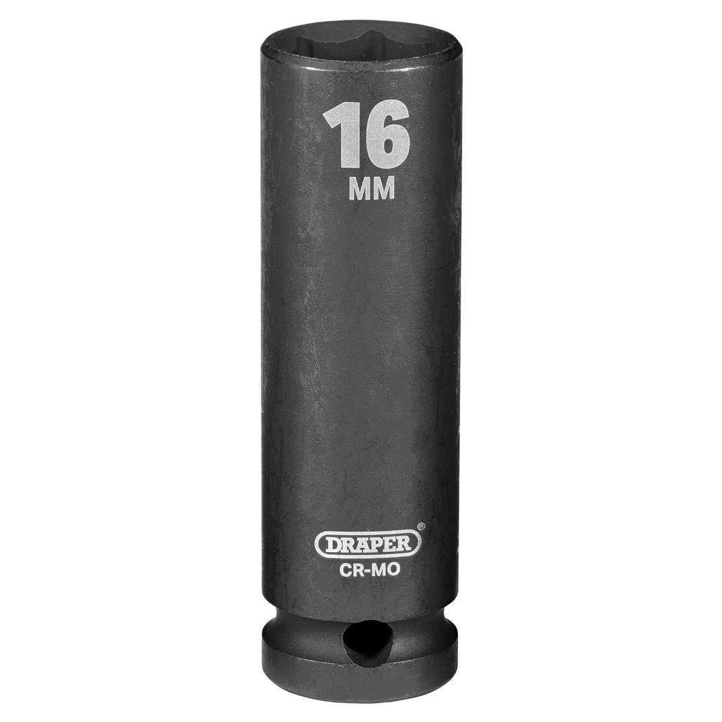 Draper HI-TORQ® Deep Impact Socket, 1/2" Sq. Dr., 16mm  12742
