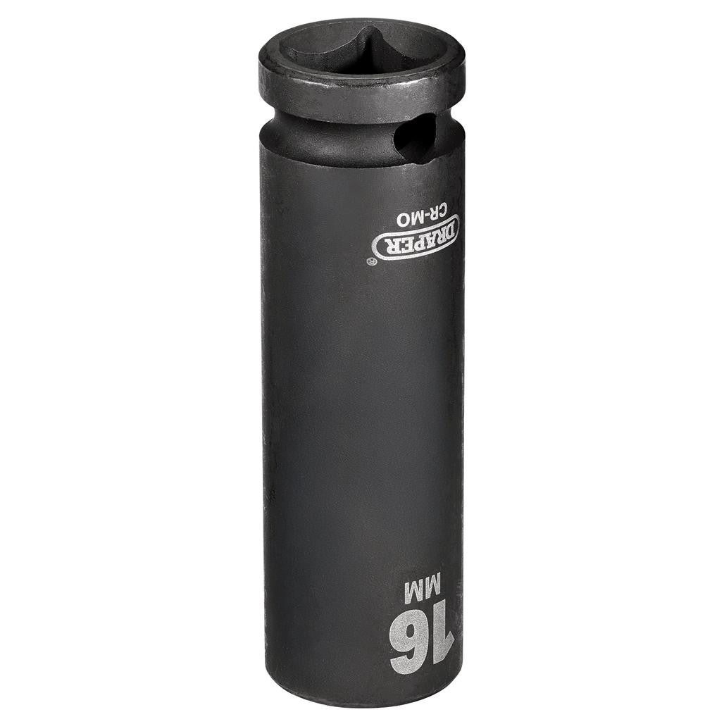 Draper HI-TORQ® Deep Impact Socket, 1/2" Sq. Dr., 16mm  12742