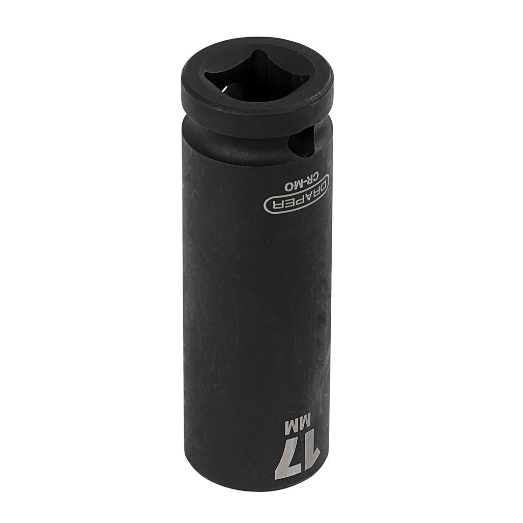 Draper HI-TORQ® Deep Impact Socket, 1/2" Sq. Dr., 17mm  12743